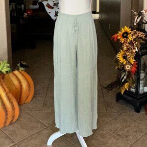 Kiwi & Punch Crushed Linen Like Lightweight Pants